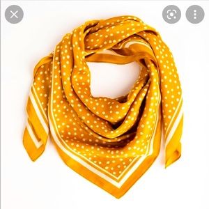 Cleobella polka dot marigold scarf